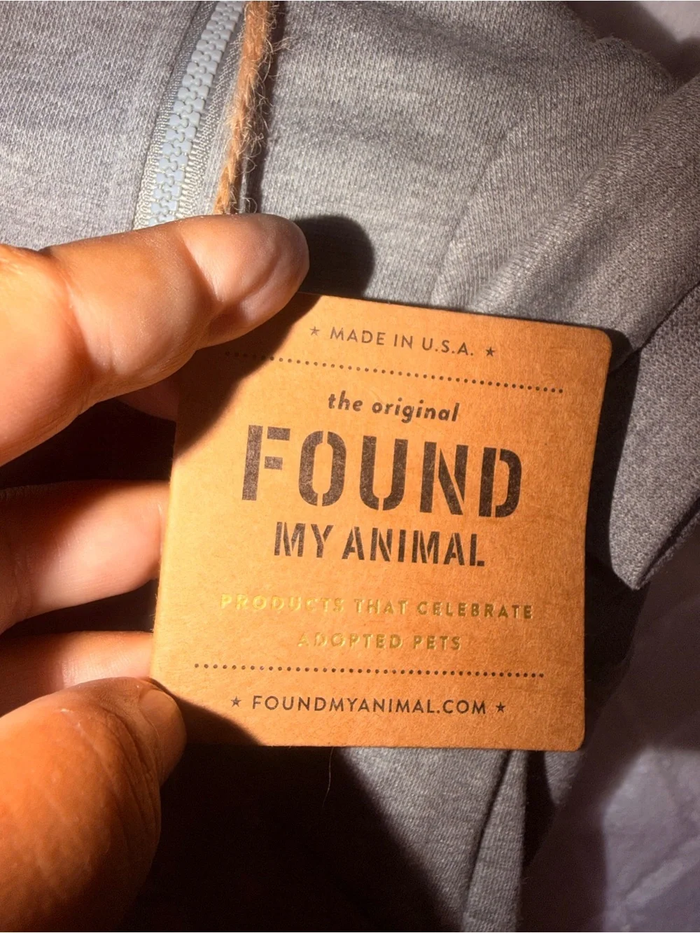 Free People Grey Pet Hoodie with Black Graphic Detail